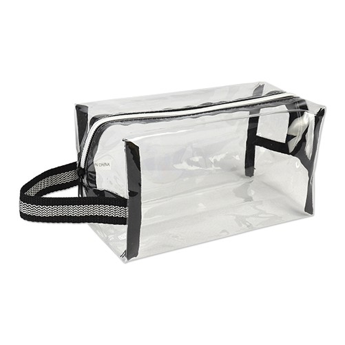 Mini Small TPU Transparent Plastic Cosmetic Organizer Pouch Travel Toiletry Clear PVC Makeup Bag
