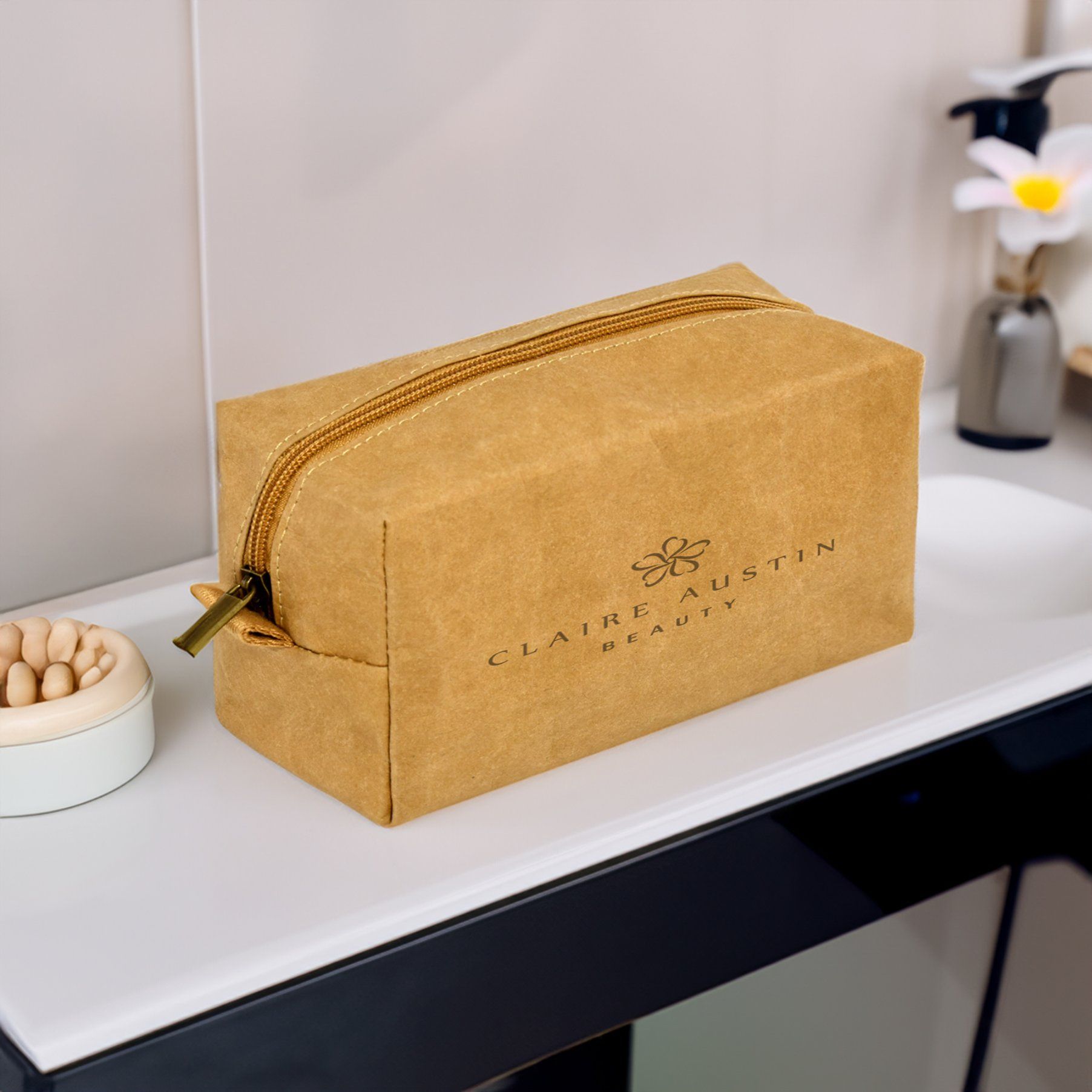 DuPont Kraft Paper Cosmetics Storagetravel Large Capacity Portable DuPont Tyvek Toiletry Makeup Bag