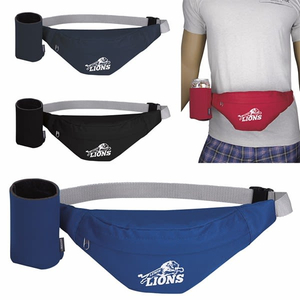 Koozie Fanny Pack Waist Bag with Can Kooler Water Bottle Stubby Holder