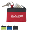 Custom Logo Zippered Security Money Bag Purses Coin Holder Pouch Bank Deposit Bag