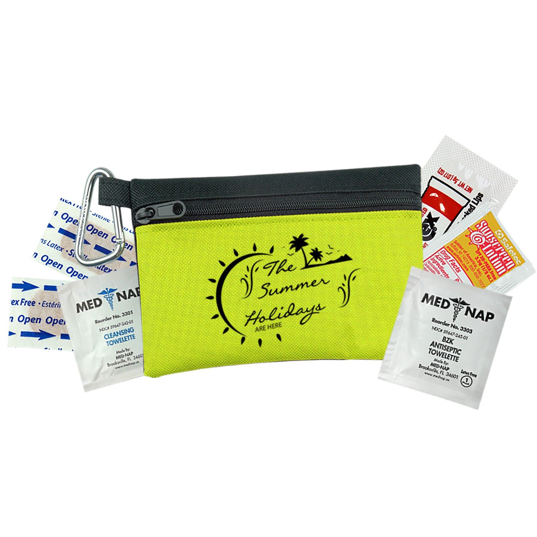 Primary-Two-Tone-Polyester-Zip-Tote-Bag-Nylon-Tool-Pouch-with-Carabiner (5)