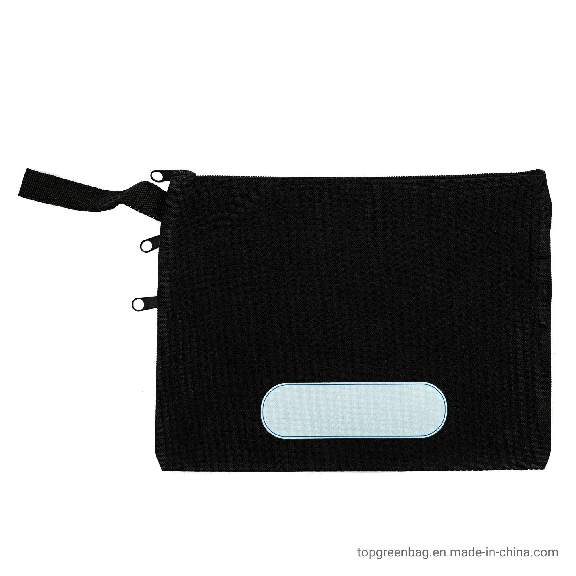 Custom File Book Double Zipper Pocket Car Document Bag