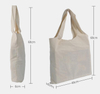 Foldable Storage Nylon Tote Recycled Cotton Shopping Tote Canvas Folding Bag