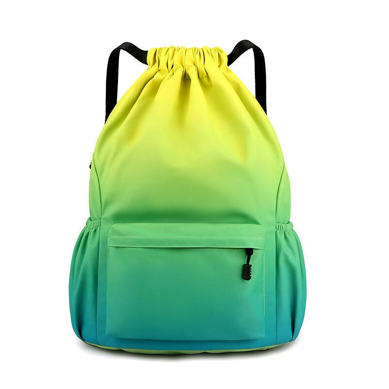 Compartment Fitness Drawstring Backpack Shoes Bag for Woman Sports Gym