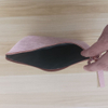 Custom Color PU Leather Makeup Pouch Cosmetic Make Up Zipper Wash Beauty Brush Bag