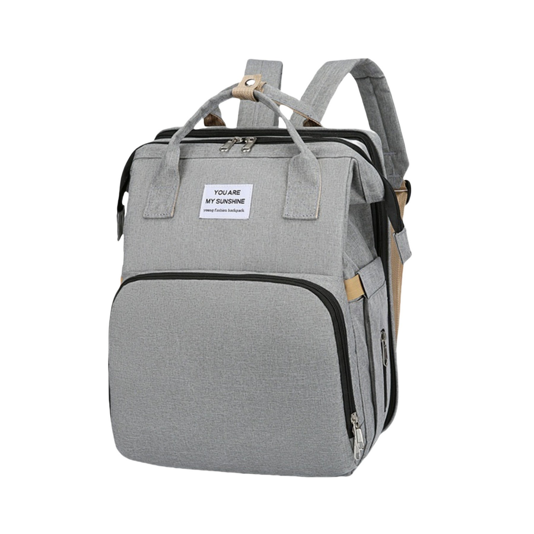 2025 Custom Baby Diaper Bag for Mother Stylish Large Capacity Nappy Bag