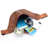 Custom Logo PU Leather Fashion Belt Fanny Pack Waist Bag Logo