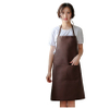 New Water Proof Waterproof and Oil-Proof Bib TPU PU Leather Material Apron