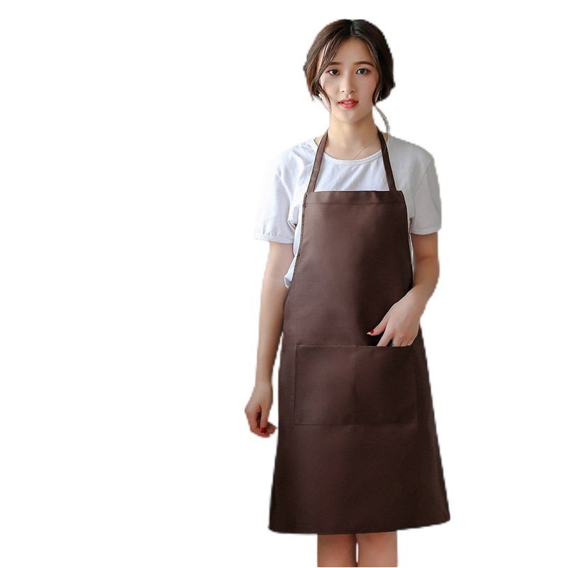 New Water Proof Waterproof and Oil-Proof Bib TPU PU Leather Material Apron