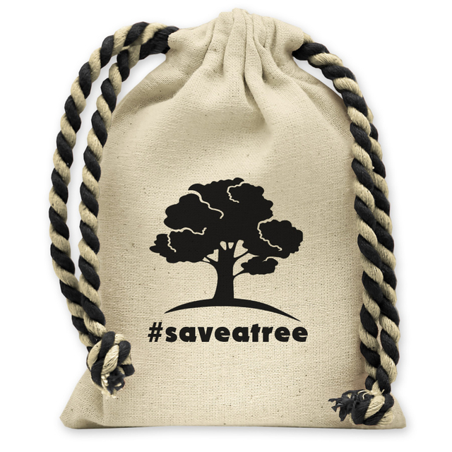 Custom Logo Recycled Gift Package Pouch Muslin Canvas Cotton jute Drawstring Dust Bags