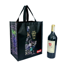 2022 High Quality Laminate PP Non Woven Wine Bottle Gift Bag