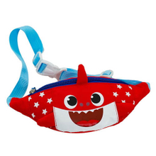 New Cartoon Shape Shark Canvas Oxford Mini Fanny Pack Waist Bag for Kids Girls