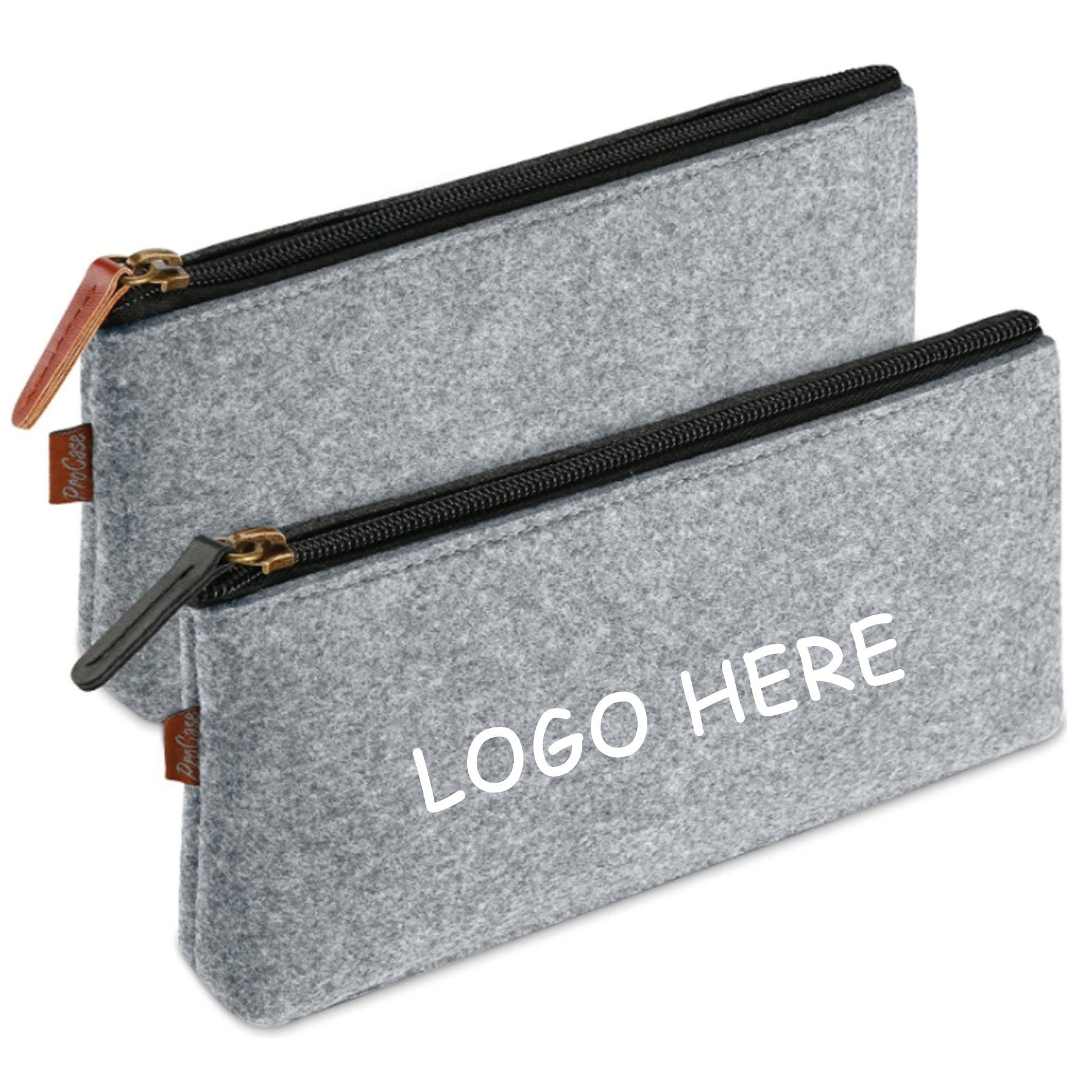 Factory Directly Supply Office Easy Carrying Mini Felt Pen Pencil Case Stationery Pouch with Zipper