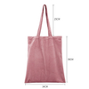 Wholesale Elegant Large Gift Bag Girls Reusable Plain Shopping Velvet Fabric Tote Handbag Bag