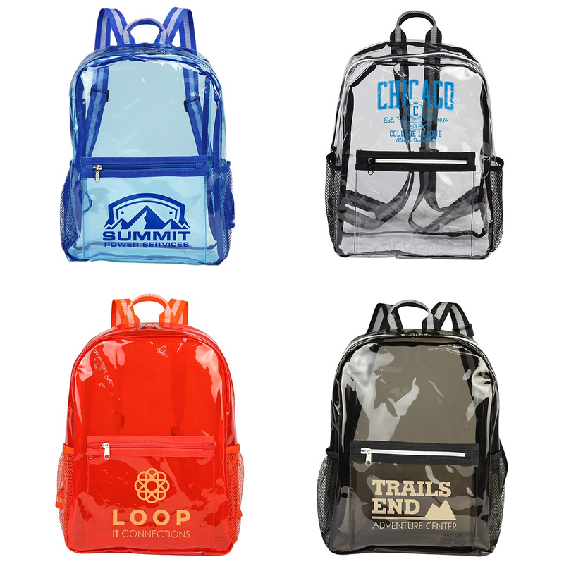 New Trend Good Quality Vinyl Plastic TPU Beach Bag Unisex TPU Clear College Backpack