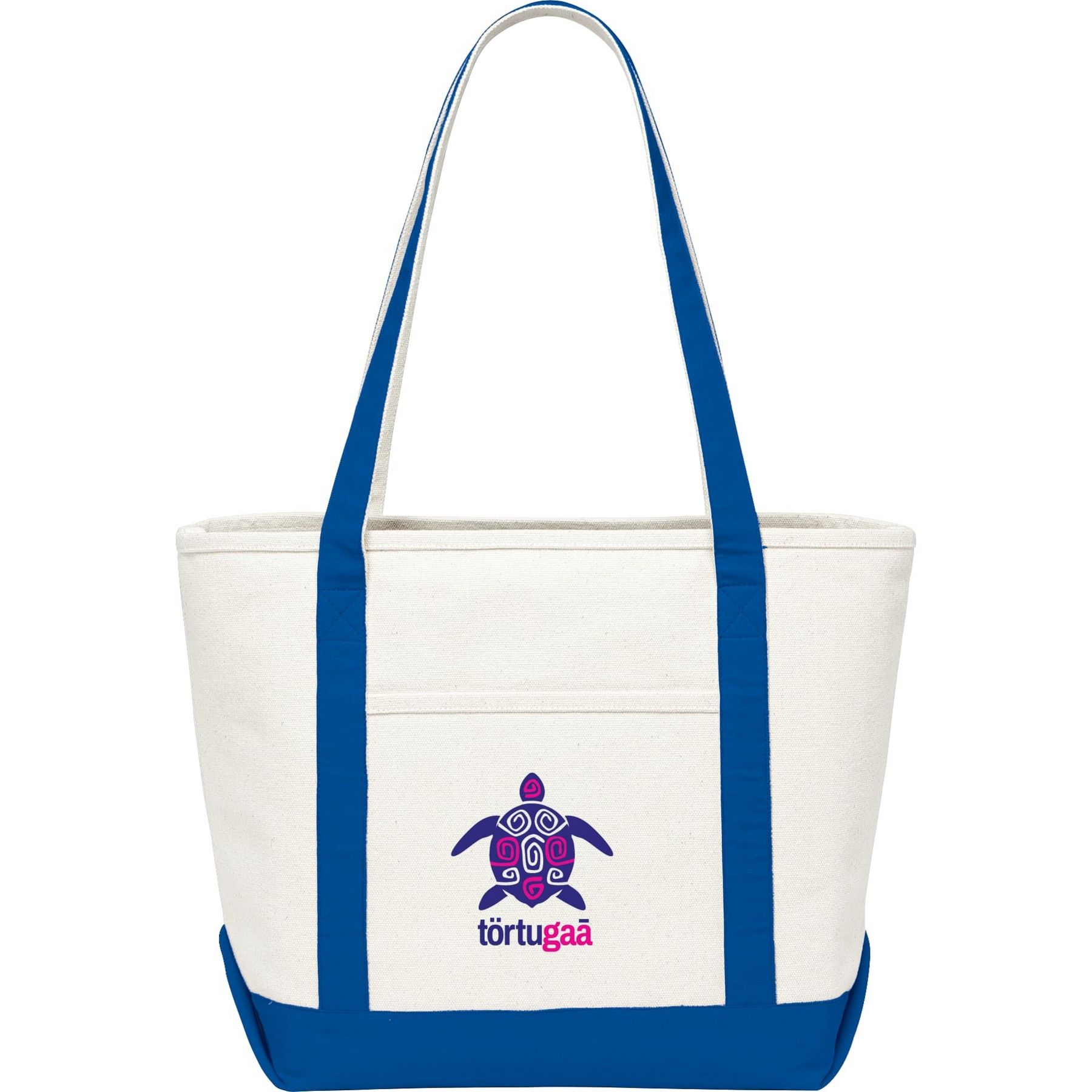 Custom-Simple-Eco-Extra-Heavy-Weight-Large-Personalized-Travel-Beach-Zipper-Cotton-Canvas-Handbag-Shopping-Tote-Bag-with-Front-Pockets