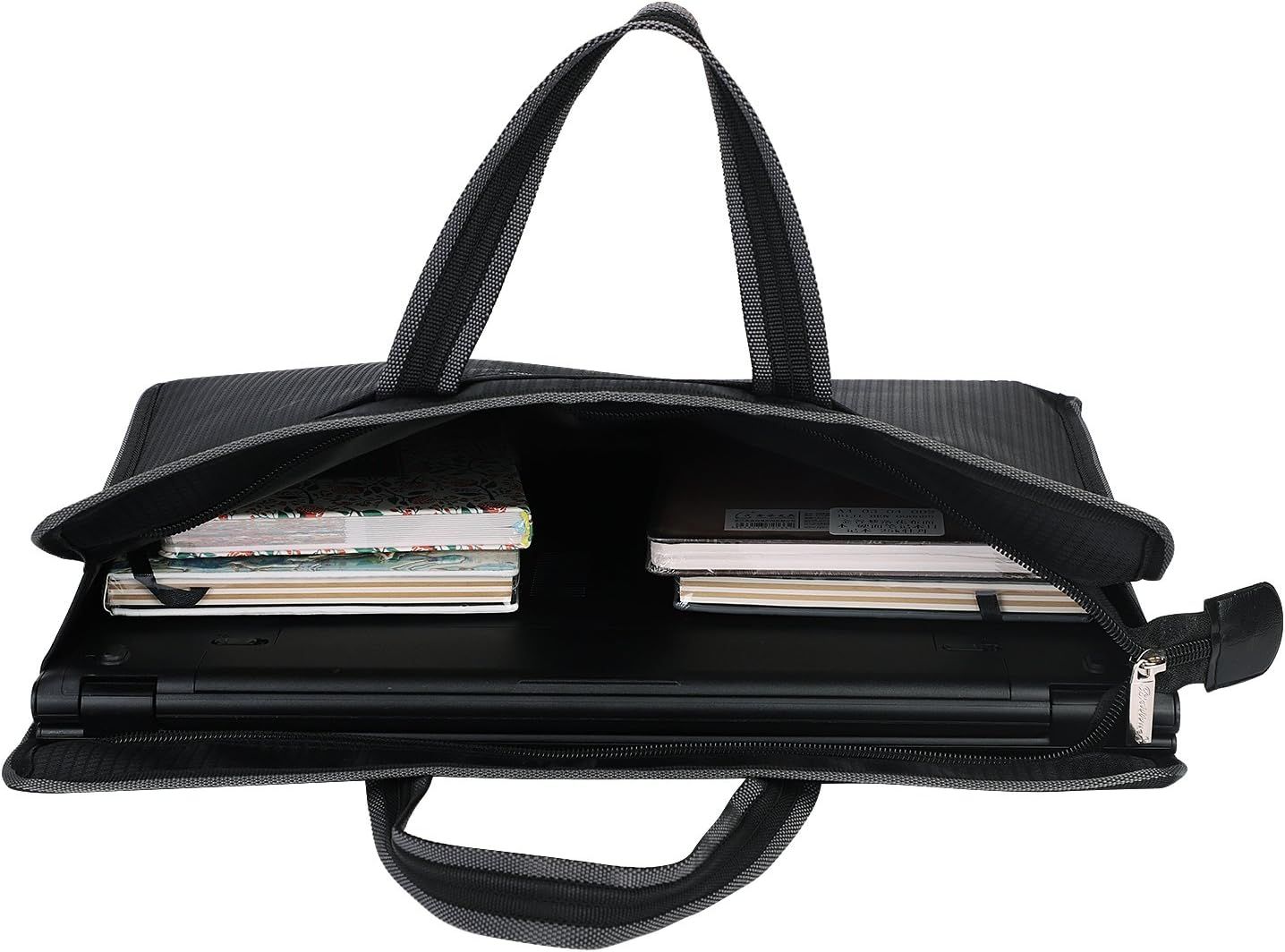 Organizer Oxford Notary Bag Waterproof Briefcase with Handle Portable Zippered Document Bag