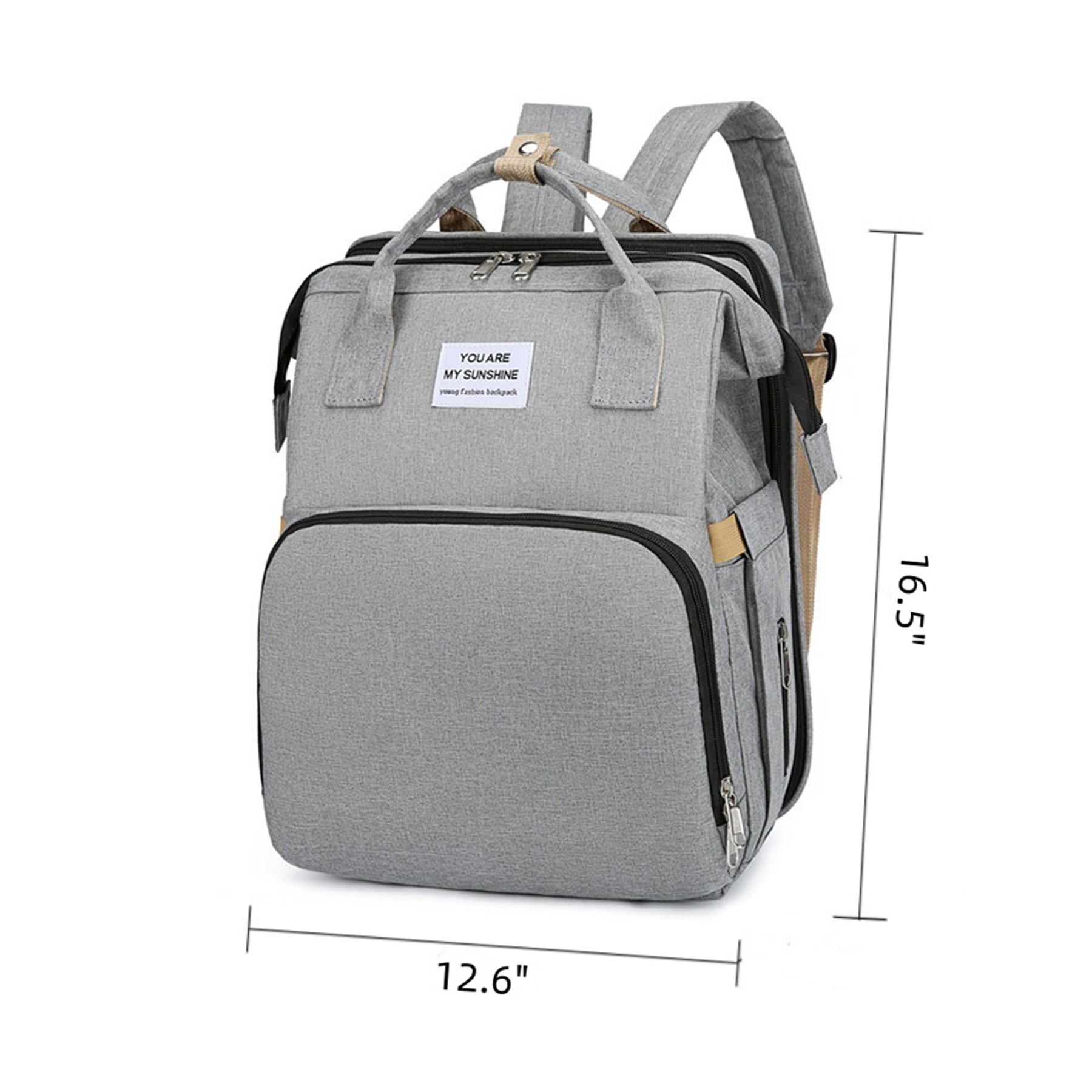 2025 Custom Baby Diaper Bag for Mother Stylish Large Capacity Nappy Bag