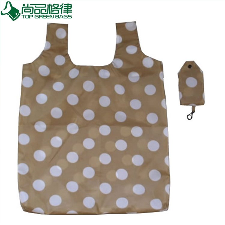 High Quality Nylon Foldable Bag with Pouch (TP-FB108)