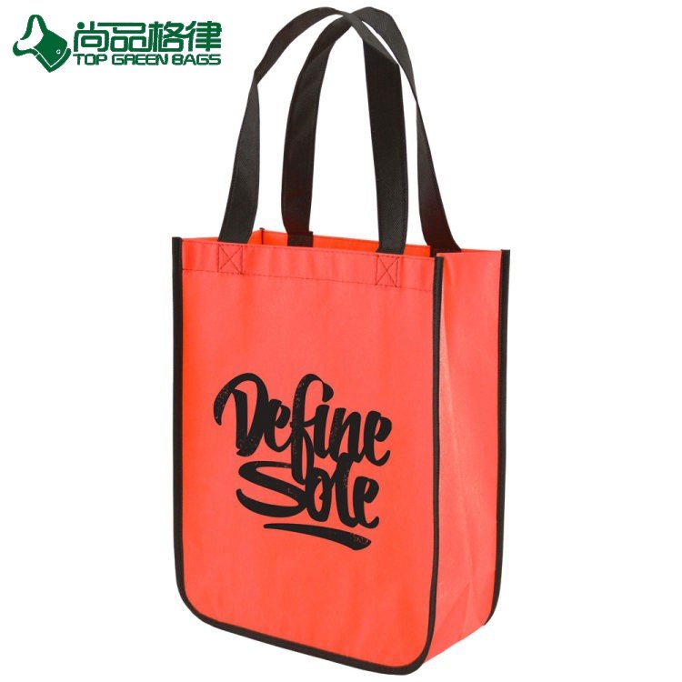 Wholesale recyclable non woven bag lamination tote shopping bag (TP-SP658)