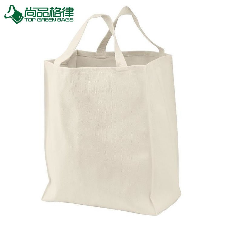 Recycled Natural Recycled Cotton Canvas Tote Bag (TP-TB067)