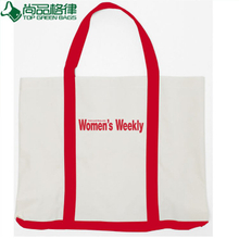 100% Cotton Handbag Recycled Canvas Fabric Bag (TP-HB034)