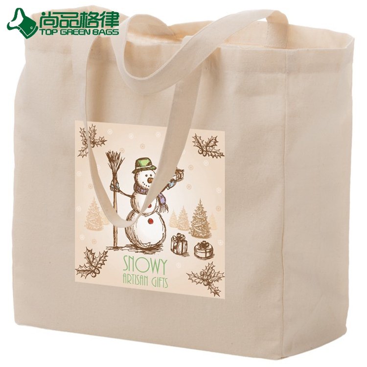 Custom Eco Friendly Strong Tote Cotton Shopping Bag Reusable Grocery Bags (TP-SP659)