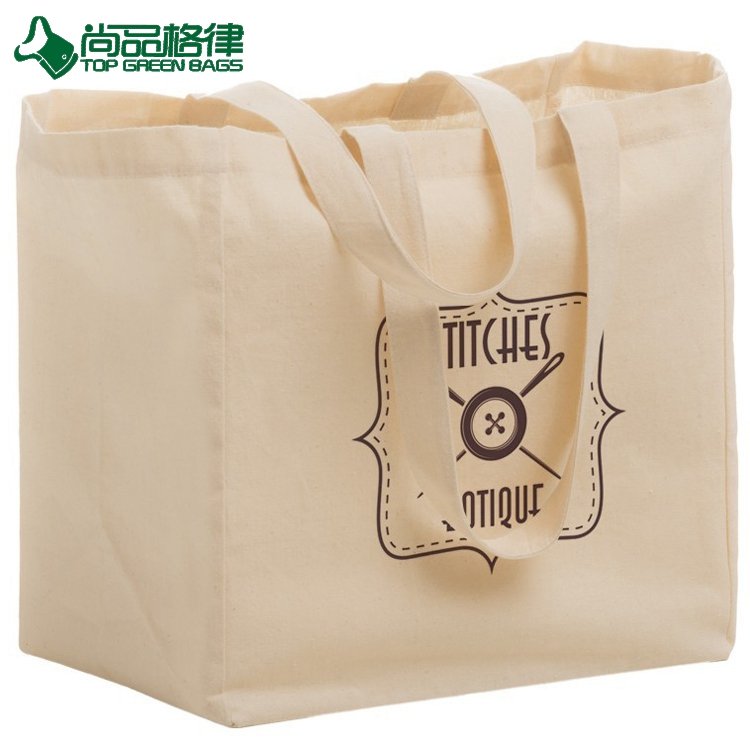 Custom Eco Friendly Strong Tote Cotton Shopping Bag Reusable Grocery Bags (TP-SP659)