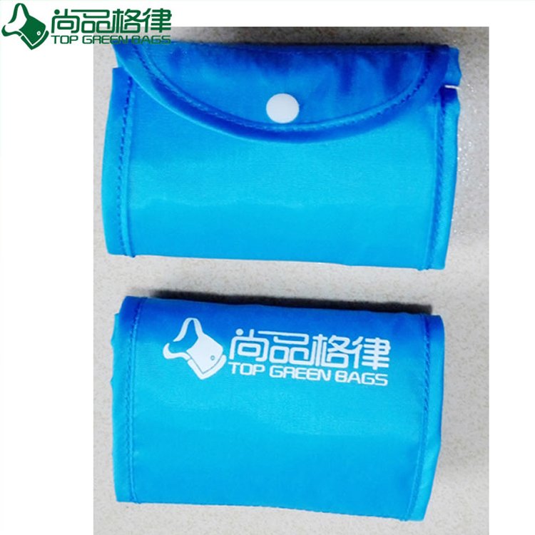 Eco-Friendly Foldable Shopping Bag with Front Zipper Pocket (TP-FB092)